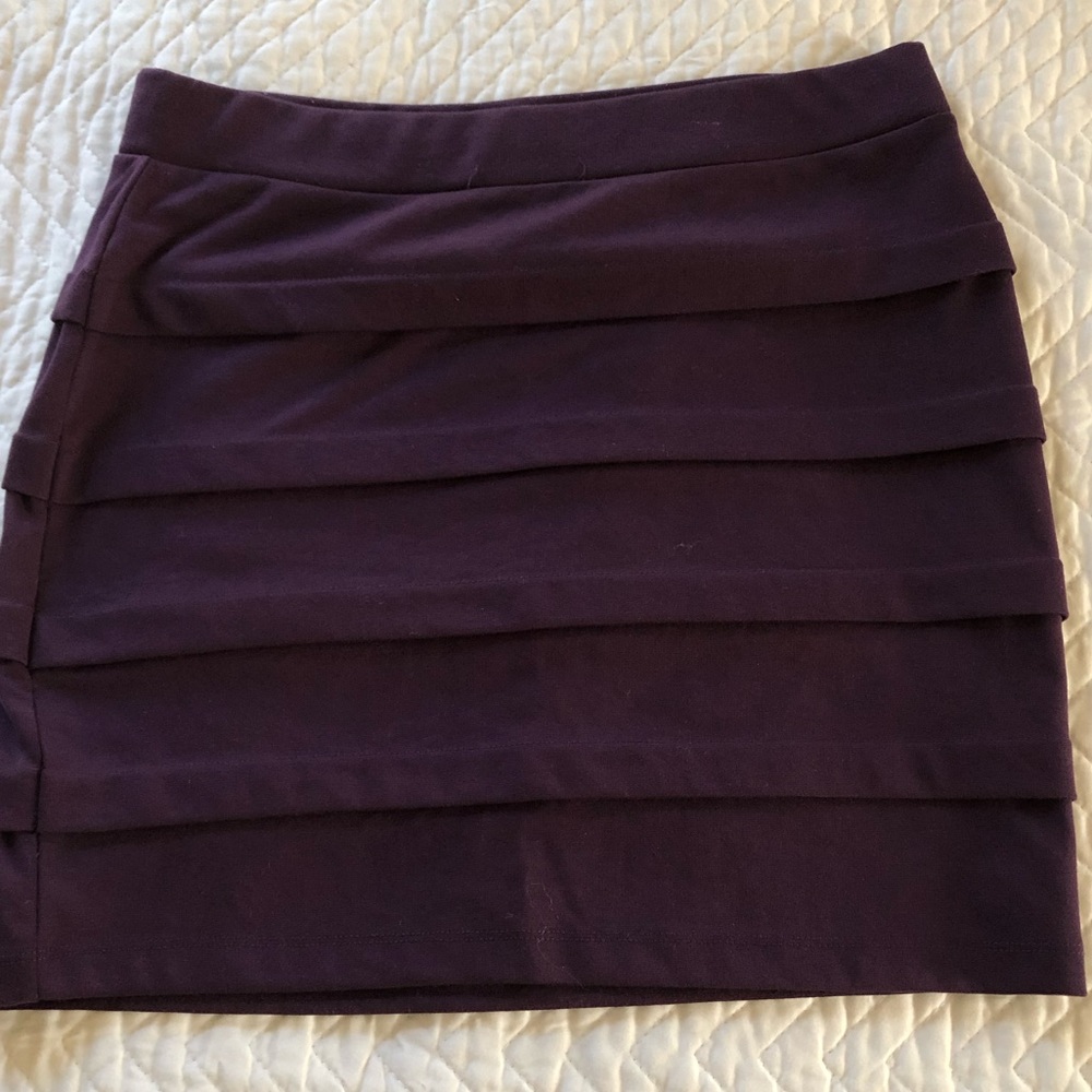 Purple mini skirt